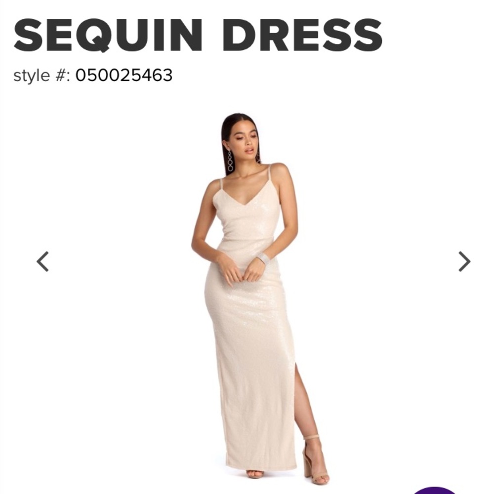 Windsor Store Cecilia Ivory Sequin Dress